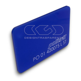 Plexiglass colorato azzurro cobalto diffusore policril 420 cm 150x100.