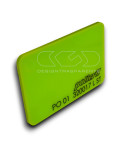 Plexiglass colorato verde acido diffusore pieno 320017cm 150x100.