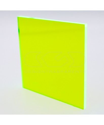 Lastra plexiglass fluorescente giallo acido 92205 acridite cm 150x100.