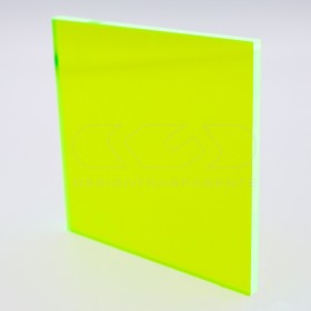 Lastra plexiglass fluorescente giallo acido 92205 acridite cm 150x100.