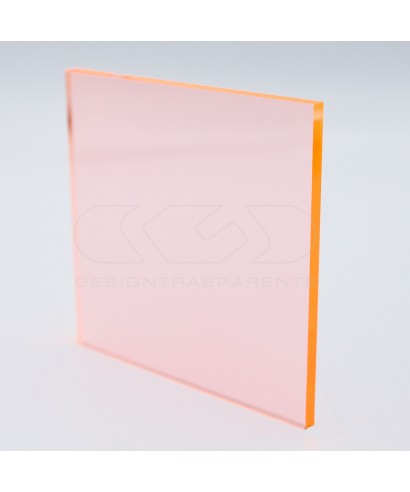 Lastra plexiglass fluorescente arancio 92315 acridite cm 100x150.