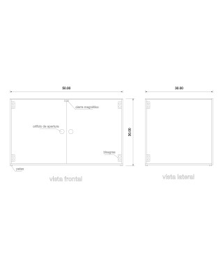 Vitrina para suelo a medida en metacrilato transparente Sanchis Fabra.