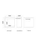 6 Cubi in plexiglass bianco opalescente come da disegno MAGREFI.