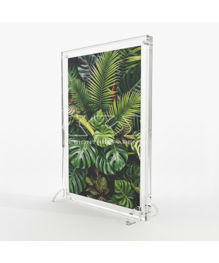 Cornice da tavolo in plexiglass trasparente grande formato L30H35.