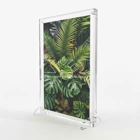 Cornice da tavolo in plexiglass trasparente grande formato L30H35.