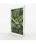 Cornice da tavolo in plexiglass trasparente grande formato L30H35.