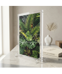 Cornice da tavolo in plexiglass trasparente grande formato L30H35.