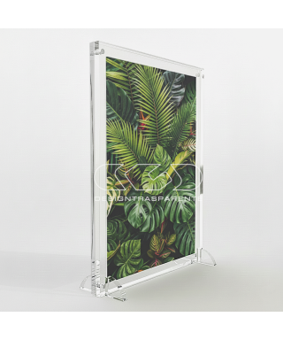 Cornice da tavolo in plexiglass trasparente grande formato L30H35.