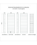 2 vetrine in plexiglass trasparente realizzate come da disegno Corsini