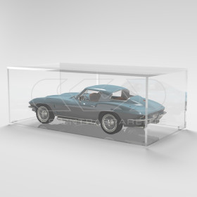 OFFERTA Teca 60x10h20 plexiglass trasparente per Modellismo e Lego.