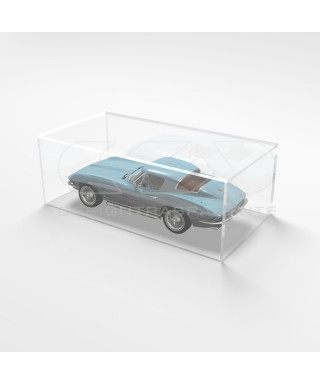 OFFERTA Teca 55x35H25 plexiglass trasparente per Modellismo e Lego.