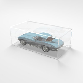OFFERTA Teca 55x35H25 plexiglass trasparente per Modellismo e Lego.