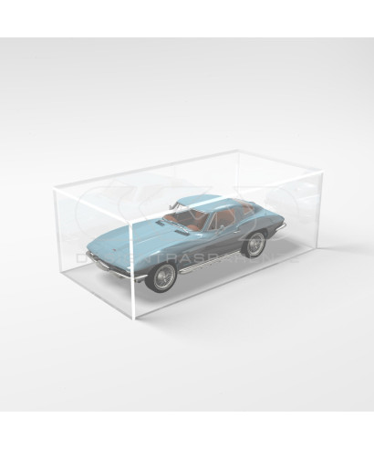 OFFERTA Teca 55x35H25 plexiglass trasparente per Modellismo e Lego.