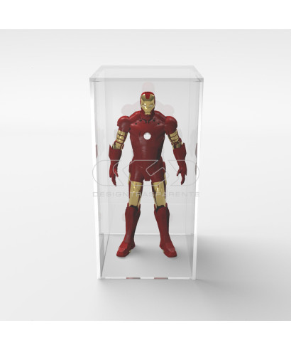 OFFERTA Teca cm 28X38H53 plexiglass trasparente per Modellismo e Lego.