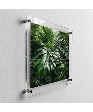 Frame cm 20 with acrylic panels and spacers.