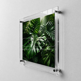 Frame cm 20 with acrylic panels and spacers.