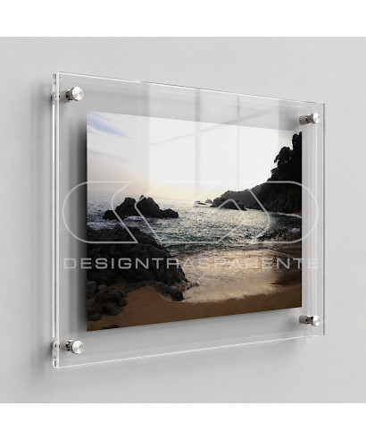 Frame cm 25 with acrylic panels and spacers.