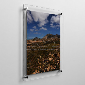 Frame cm 40 with acrylic panels and spacers.