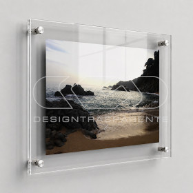 Frame cm 40 with acrylic panels and spacers.
