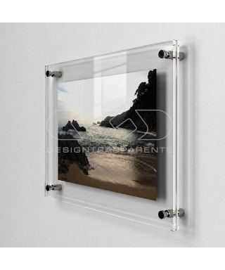 Frame cm 40 with acrylic panels and spacers.