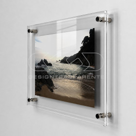 Frame cm 40 with acrylic panels and spacers.