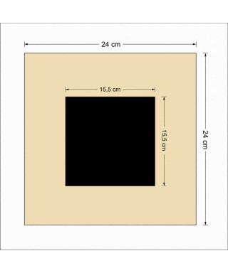 Placca per videocitofono su misura in plexiglass avorio CAZZANELLI.