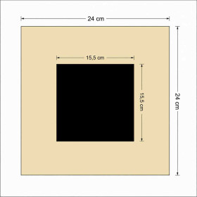 Placca per videocitofono su misura in plexiglass avorio CAZZANELLI.
