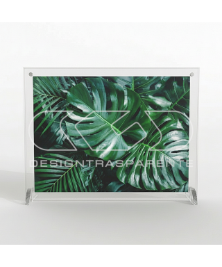 Cornice da tavolo in plexiglass trasparente grande formato L35H30.