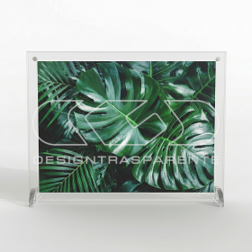 Cornice da tavolo in plexiglass trasparente grande formato L35H30.