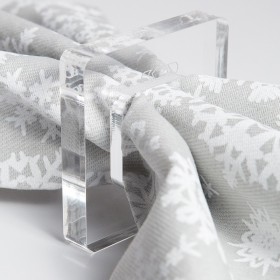 Fermatovaglioli da tavola Mies in plexiglass trasparente