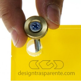 OFFERTA Mensola a cm L25x10 in plexiglass trasparente senza staffe.