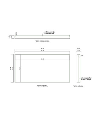 Caja de protección realizada a medida según el plano Canovas.