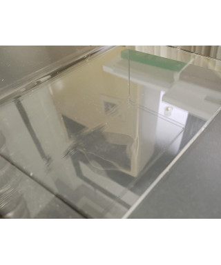 Mensola per libri e cataloghi in plexiglass trasparente 70 cm.