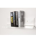 Mensola cm L 90 in plexiglass trasparente alto spessore per libri
