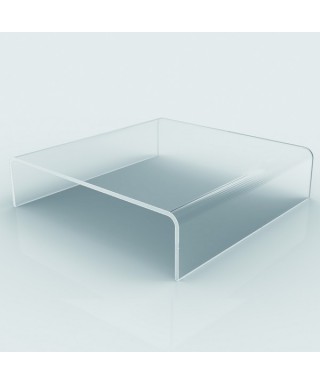 Acrylic coffee table cm 90 lucyte clear side table.