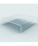 Acrylic coffee table cm 90 lucyte clear side table.