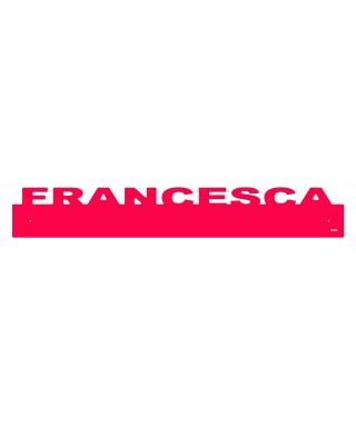 Paracolpi Francesca battisedia personalizzato in plexiglass colorato