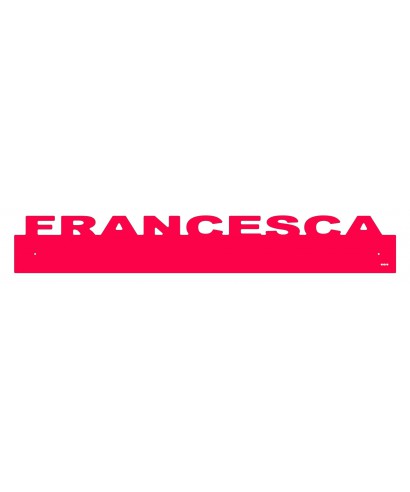 Battisedia personalizzato con nome in plexiglass