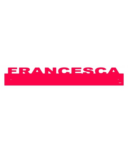 Paracolpi Francesca battisedia personalizzato in plexiglass colorato