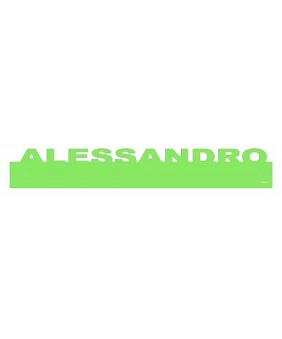 Battisedia paracolpi personalizzato con nome in plexiglass