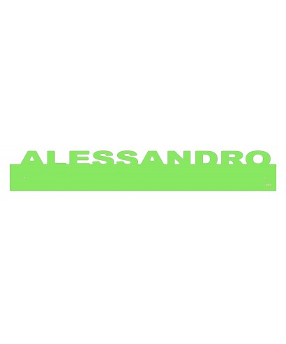 Paracolpi Alessandro battisedia personalizzato in plexiglass colorato
