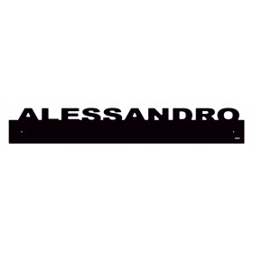 Battisedia paracolpi personalizzato con nome in plexiglass