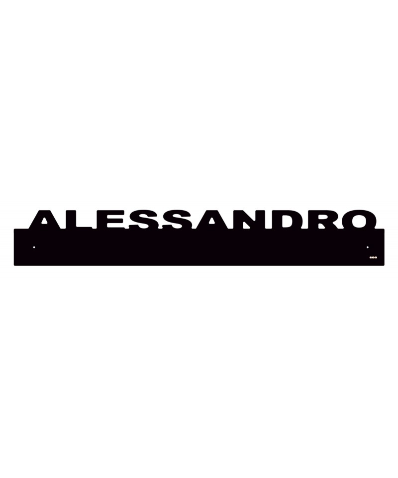 Paracolpi Alessandro battisedia personalizzato in plexiglass colorato