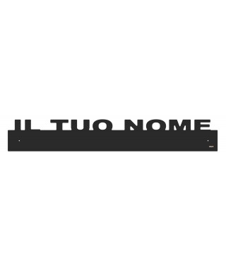Battisedia personalizzato con nome in plexiglass