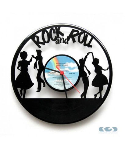 Orologio in vinile 33 giri Rock and Roll. Idee regalo originali