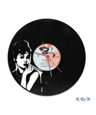 Orologio vinile 33 giri - Audrey Hepburn