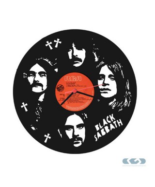 Orologio decorativo in vinile 33 giri Black Sabbath