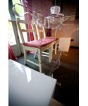 Tavolo in plexiglass trasparente classico