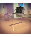 Acrylic coffee table cm 100 lucyte clear side table.