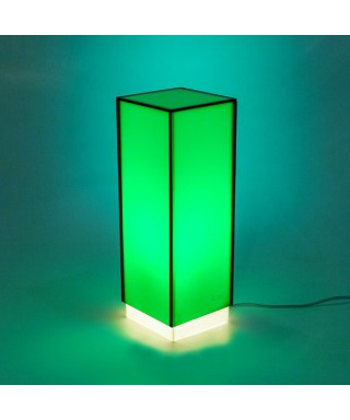 Acrylic green desk lamp or colored nightstand
